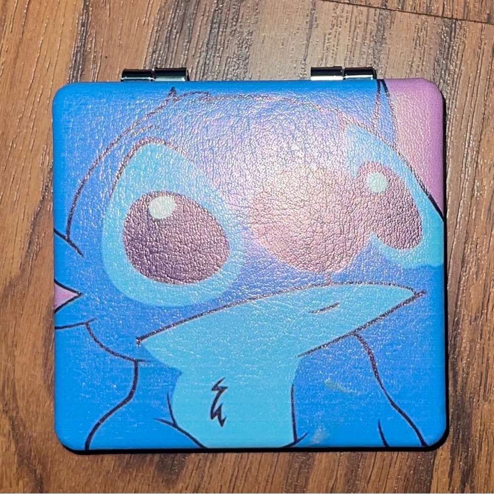 Blue and Purple Character Compact Mirror